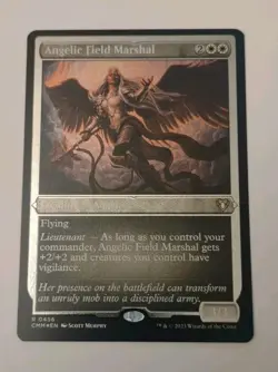MTG Angelic Field Marshal *FOIL ETCHED* Commander Masters 0456 NM - Image 1