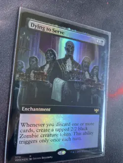 MTG Dying to Serve 370 VOW NM/M Magic the Gathering EN Rare Foil Black - Image 2
