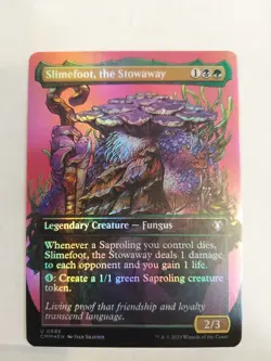 Slimefoot, the Stowaway (Borderless) Commander Masters Foil - Image 1
