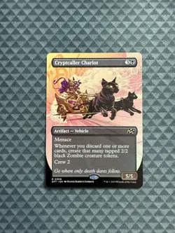 MTG Cryptcaller Chariot #0306 Borderless Rare Aetherdrift (DFT) - Image 1