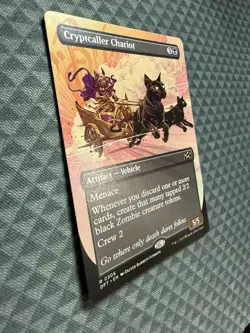 MTG Cryptcaller Chariot #0306 Borderless Rare Aetherdrift (DFT) - Image 3