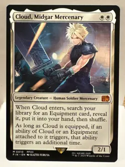 Cloud, Midgar Mercenary Final Fantasy Regular Near Mint - Image 1