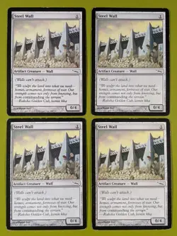 Steel Wall x4 Mirrodin 4x Playset Magic the Gathering MTG - Image 1