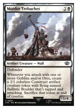 Mordor Trebuchet Lord of the Rings MTG - NM+ - Image 1