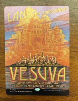 FOIL - Vesuva - Magic the Gathering Secret Lair Encyclopedia In Hand, Ships Fast - Image 1