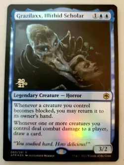 1x Grazilaxx, Illithid Scholar Prerelease Foil AFR Magic the Gathering NM - Image 1