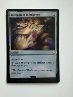 NM Surge Foil Talisman of Indulgence, MTG, Final Fantasy Commander, Magic, 366 - Image 1