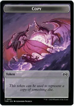 Copy / Monk Double-Sided Token - 0001/0003 - Tarkir Dragonstorm - NM/M - Image 1