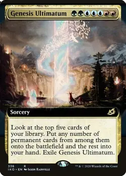 Genesis Ultimatum - Extended Art IKO NM MTG - Image 1