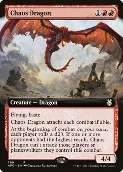 Chaos Dragon - Extended Art AFC NM MTG - Image 1