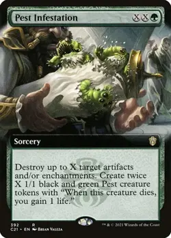 Pest Infestation - Extended Art C21 NM MTG - Image 1