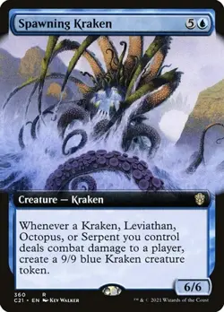 Spawning Kraken - Extended Art C21 NM MTG - Image 1