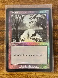 MTG✨Arena League Promo 2001 SWAMP FOIL (Ice Age)✨Arena NM/MINT D. Shuler Art - Image 1
