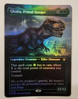 Mtg Foundations Ghalta, Primal Hunger Borderless NM Foil - Image 1
