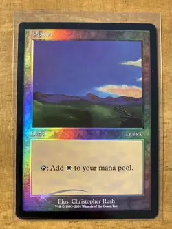MTG✨Arena League PROMO 2001 PLAINS FOIL (Ice Age)✨Arena MINT RUSH Art UNPLAYED - Image 1