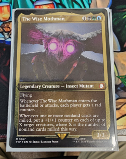 MTG Fallout Commander Deck Mutant Menace Mothman Precon in Nuka Cola Sleeves - Image 1