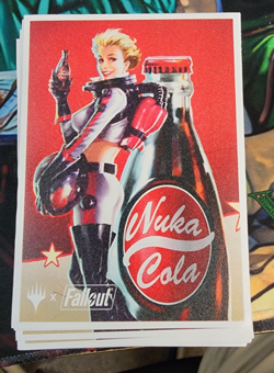 MTG Fallout Commander Deck Mutant Menace Mothman Precon in Nuka Cola Sleeves - Image 2