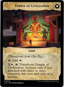Ojer Taq, Deepest Foundation (Showcase) 314 The Lost Caverns of Ixalan NM MTG - Image 2