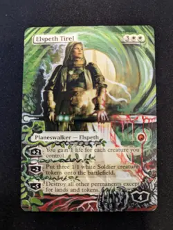 Elspeth Tirel LP MTG Magic the Gathering Signed and altered by artist - Image 1