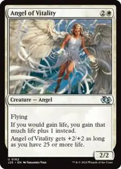 Angel of Vitality 0162 Non Foil Uncommon Foundations Jumpstart MTG NM FREE SHIP - Image 1