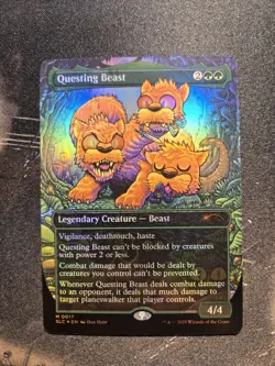 MTG Questing Beast FOIL Secret Lair An Encyclopedia of Magic 0017 - Image 1