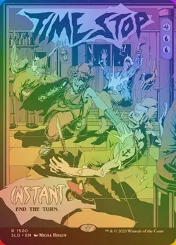 Time Stop - Rainbow Foil Extended Art Secret Lair NM MTG - Image 1