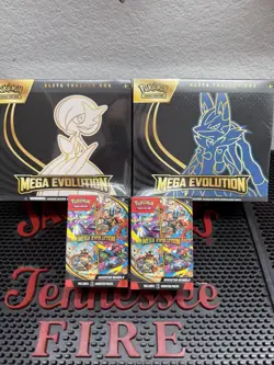POKEMON MEGA EVOLUTIONS ETB BUNDLE 2X ETB'S 2X BOOSTER PACKS - Image 1