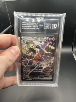 Pokemon TCG Cynthia's Garchomp EX SIR 232/182 Destined Rivals TAG 10 GEM MINT - Image 4