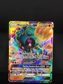 Marshadow GX 80/147 Ultra Rare - Sun & Moon Burning Shadows - Pokemon TCG 2017NM - Image 1