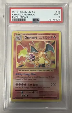 2016 Pokemon Xy Evolutions 11/108 Charizard Holo NM PSA 9 - Image 1