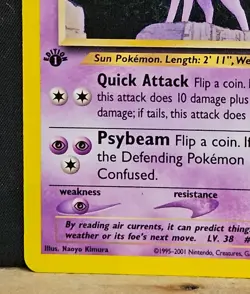 Pokemon 1st Edition Espeon Non Holo NM Unplayed Neo Discovery - Image 5
