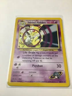 2000 Pokemon Gym Challenge 58/132 Sabrina's Kadabra M/NM - Image 1