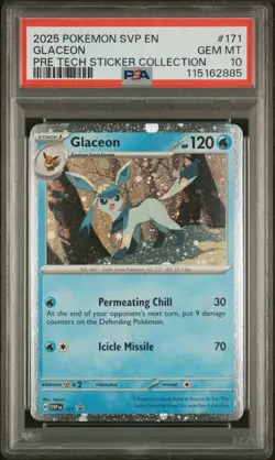 2025 POKEMON SVP EN-SV BLACK STAR PROMO #171 GLACEON PSA 10 - Image 1