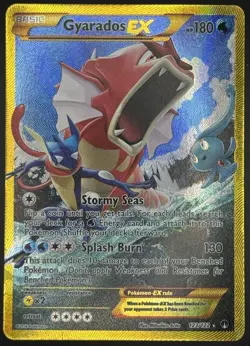 Pokemon TCG Gyarados EX XY Breakpoint Secret Rare Full Art Holo 132/122 MP - Image 1