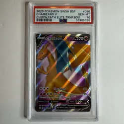 Charizard V SWSH050 Champion's Path ETB Promo 2020 Pokemon Sword & Shield PSA 10 - Image 1