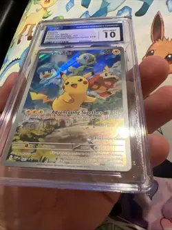 CGC 10 Pikachu 027 SVP Paldea Evolved Pokemon Center Exclusive Pokemon - Image 5