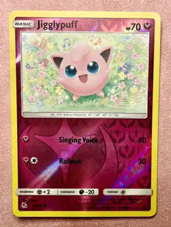 Jigglypuff | 41/68 | Hidden Fates | 2019 Pokemon Common | Reverse Holo | NM - Image 1