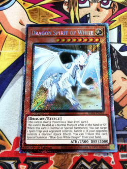 Dragon Spirit of White ra04-en265 (M/NM+) Platinum-Secret Rare Yu-Gi-Oh! - Image 1
