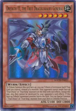 Yugioh! LP Dreiath III, the True Dracocavalry General - MACR-EN023 - Ultra Rare - Image 1