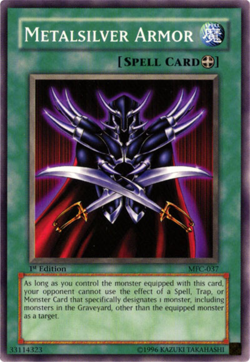 Yugioh! LP Metalsilver Armor - MFC-037 - Common - 1st Edition Lightly Played, En - Image 1