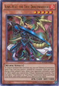 Yugioh! LP Ignis Heat, the True Dracowarrior - MACR-EN021 - Ultra Rare - Unlimit - Image 1
