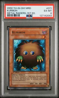 Yu-Gi-Oh! Kuriboh Metal Raiders 1st Edition MRD-071 PSA 6 - Image 1