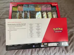 Pokemon TCG Prismatic Evolutions Mini Tin 8 Pack Bundle x2 LOT with Promo Cards - Image 2