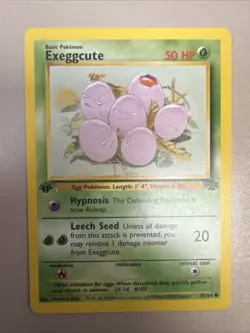 1st Ed Exeggcute Non-Holo WOTC Pokemon Card 52/64 Jungle Set NM/MT - Image 1