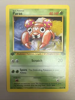 Paras 59/64 Common 1st Edition Pokemon Card NM - Image 1