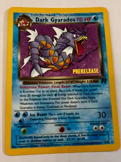 Dark Gyarados 8/82 Holo Team Rocket Prerelease Promo Pokemon Card - NM - Image 1