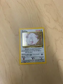 Chansey - 3/130 - Pokemon Base Set 2 Holo Rare Card WOTC NM-LP - Image 2