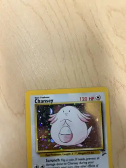 Chansey - 3/130 - Pokemon Base Set 2 Holo Rare Card WOTC NM-LP - Image 3