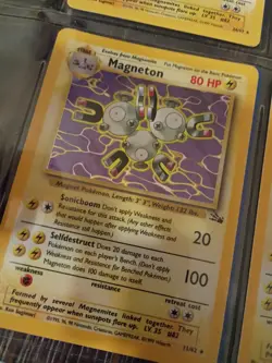 Electric Pokemon Cards Magneton , Magnemite And Dark Magneton - Image 1