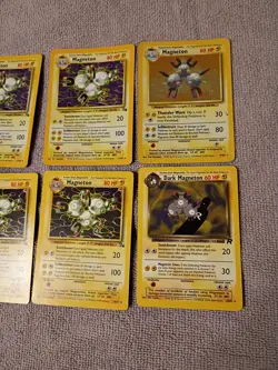 Electric Pokemon Cards Magneton , Magnemite And Dark Magneton - Image 3